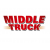 Dźwig zielony Middle Truck w kartonie 38 cm
